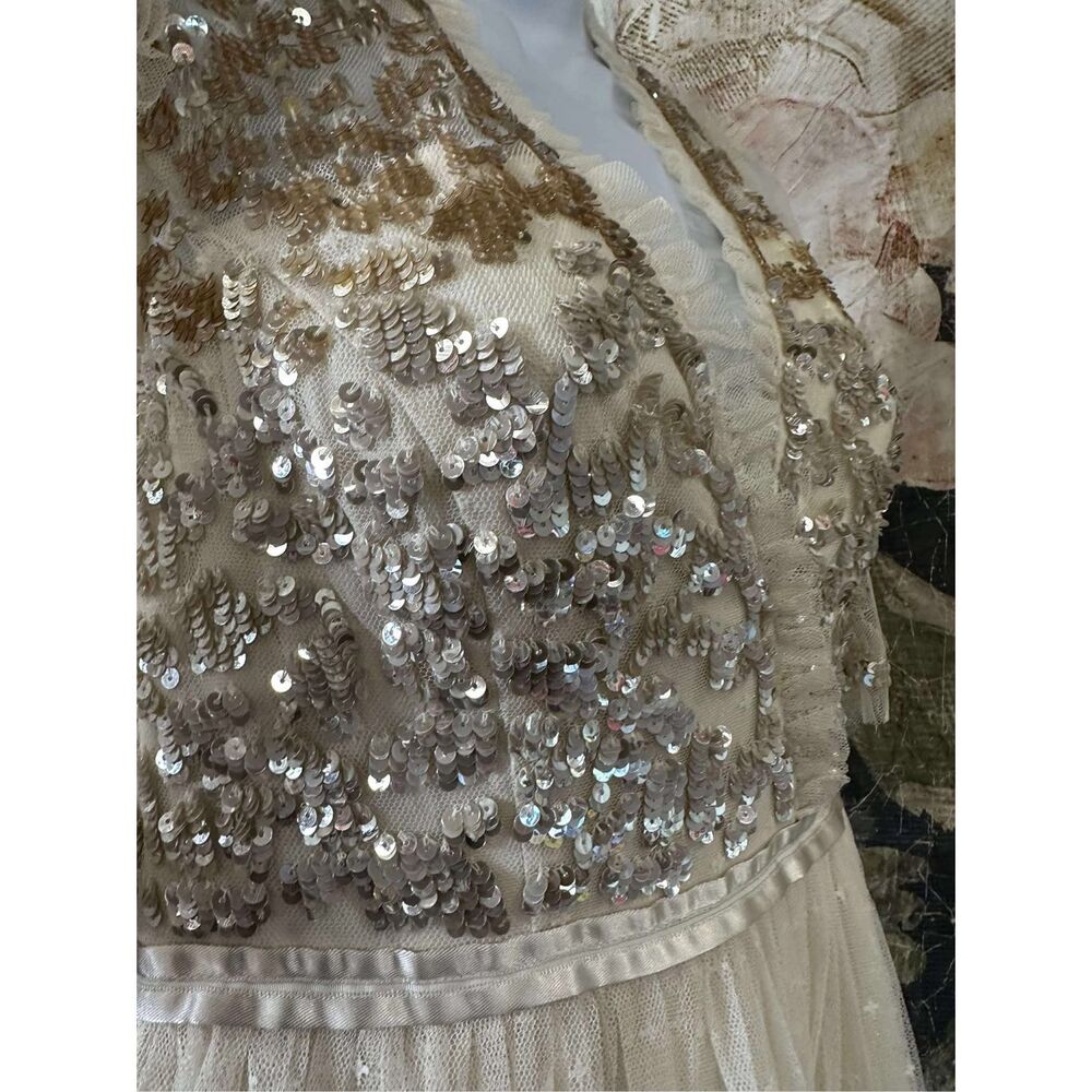 New Needle & Thread Patchwork Sequin Bodice Balle… - image 8